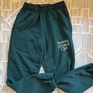 Talentless sweatpants running errands club green